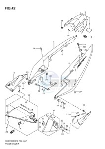 GSX1300BK (E2) drawing FRAME COVER (MODEL K8 K9)