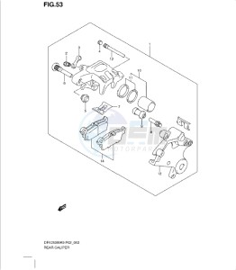 DR125SML 0 drawing REAR CALIPER