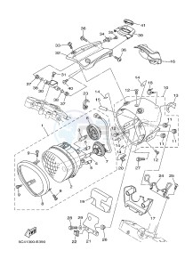 XV1900A MIDNIGHT STAR (1CR5) drawing HEADLIGHT