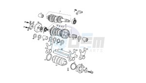 SENDA SM X-RACE - 50 CC VTHSR2E1A EU2 drawing GEAR BOX