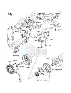 Z750 ZR750LCF UF (UK FA) XX (EU ME A(FRICA) drawing Generator