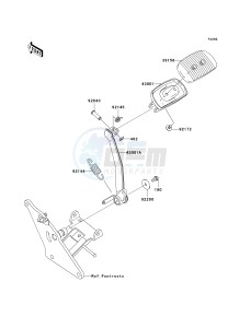 VN 1700 E [VULCAN 1700 CLASSIC] (9G-9FA) E9FA drawing BRAKE PEDAL_TORQUE LINK