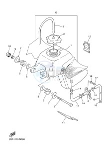 PW50 (2SA2 2SA3) drawing FUEL TANK