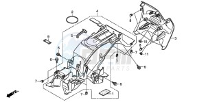 NT700VA drawing REAR FENDER