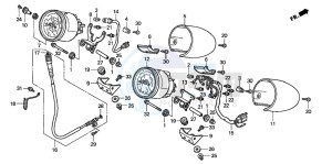 GL1500C F6C drawing METER