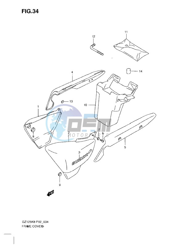 FRAME COVER K8