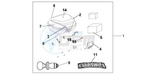 CBF10009 Europe Direct - (ED) drawing TOP BOX 35 L NH-A48M