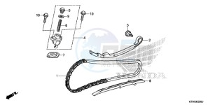 SH300AE SH300AE UK - (E) drawing CAM CHAIN/TENSIONER