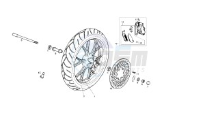 SENDA SM DRD RACING - 50 CC 2T EURO2 drawing FRONT WHEEL