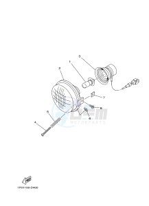 YFM450FWAD YFM450PHE GRIZZLY 450 EPS (2LC6 2LC7) drawing HEADLIGHT