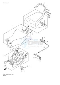 GSF-1250S BANDIT EU drawing SEAT