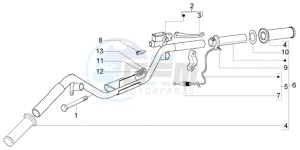 LX 50 2T drawing Handlebars component RH