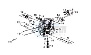 MAXSYM 600 I ABS EXECUTIVE EURO4 L7 drawing CRANKCASE  RIGHT