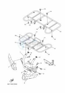 YFM450FWBD KODIAK 450 EPS (BEYB) drawing GUARD