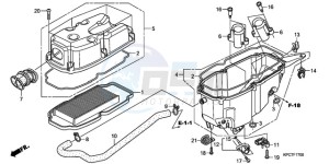 XL125VA EU / CMF - (EU / CMF) drawing AIR CLEANER