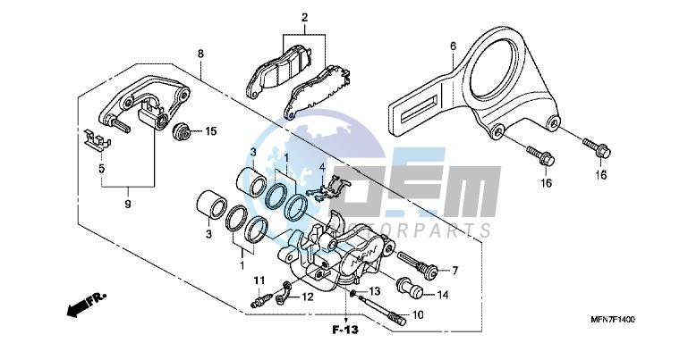 REAR BRAKE CALIPER (CB1000R)