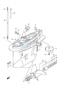 DF 150 drawing Gear Case (C/R)