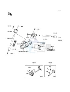 ZZR1400_ABS ZX1400FDFA FR GB XX (EU ME A(FRICA) drawing Handlebar