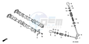 CBR1000RAA Europe Direct - (ED / ABS) drawing CAMSHAFT/VALVE