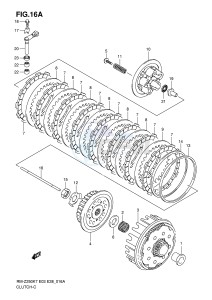 RM-Z250 (E3-E28) drawing CLUTCH (MODEL K8 K9)