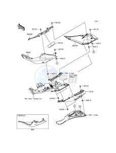 NINJA ZX-6R ZX600RFF FR GB XX (EU ME A(FRICA) drawing Side Covers