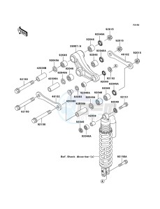 KX85 / KX85 II KX85B8F EU drawing Suspension