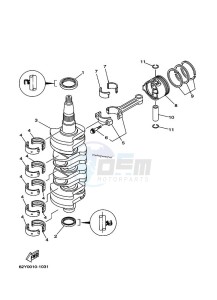 F50AEDL drawing CRANKSHAFT--PISTON