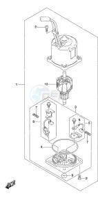 DF 250AP drawing PTT Motor