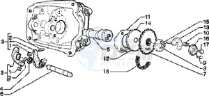 Skipper 150 4t drawing Rocker levers support