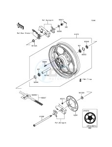 NINJA 250SL ABS BX250BGFA XX (EU ME A(FRICA) drawing Rear Hub