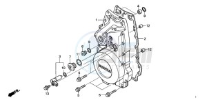 ST1300 drawing FRONT CRANKCASE COVER