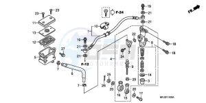 CBR600RR9 U / MME drawing REAR BRAKE MASTER CYLINDER (CBR600RR)