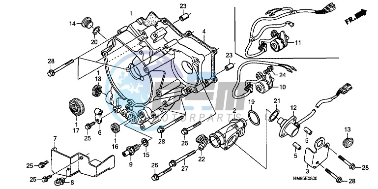 REAR CRANKCASE COVER