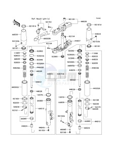 VN 1700 G [VULCAN 1700 CLASSIC LT] (9G-9FA) G9F drawing FRONT FORK