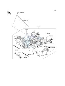 ER 650 A [ER-6N (AUSTRALIAN] (A6F-A8F) A8F drawing THROTTLE