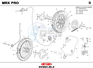 MRX-50-PRO-BLUE drawing WHEEL - BRAKES