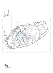 FJR1300AE FJR1300-AE (B961) drawing METER