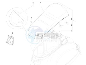 GTS 300 ie Super (EMEA, APAC) (AU, HK, IN, IT, J, SG, TW, UK) drawing Saddle/seats