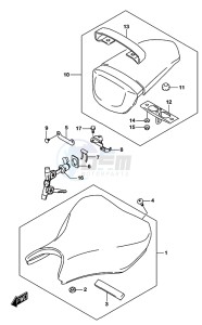 GSX-S125 drawing SEAT