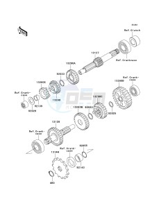 KLX 110 A (KLX110 MONSTER ENERGY) (A6F-A9FA) A6F drawing TRANSMISSION