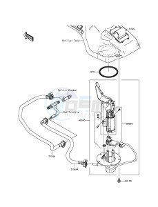 NINJA H2R ZX1000PFF EU drawing Fuel Pump