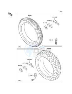 VN 1600 B [VULCAN 1600 MEAN STREAK] (B6F-B8FA) B8F drawing TIRES