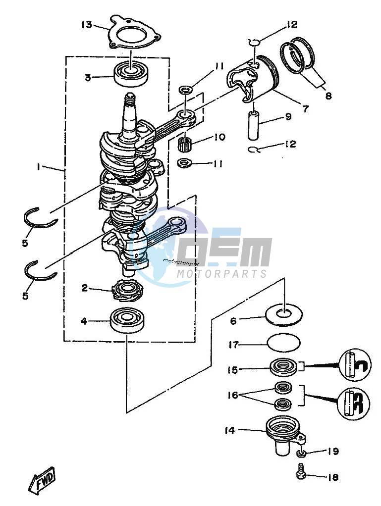 CRANKSHAFT--PISTON