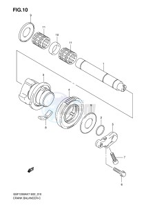 GSF1250 (E2) Bandit drawing CRANK BALANCER