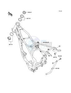 KX85 / KX85 II KX85A7F EU drawing Frame