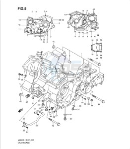 VZ800L1 drawing CRANKCASE