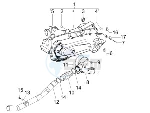 Fly 50 4t (NSE1000U03) drawing Crankcase cover - Crankcase cooling