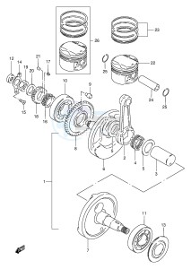 TU250X (E2) drawing CRANKSHAFT