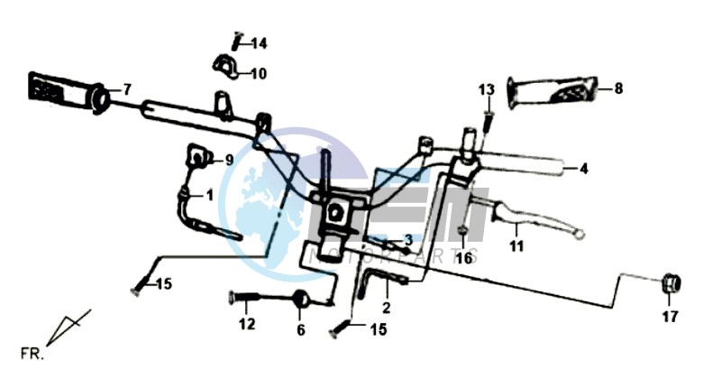 HANDLEBAR / BRAKE LEVERS /CABLES