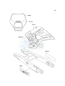 KDX 200 H [KDX200] (H6-H9) [KDX200] drawing DECALS-- KDX200-H6- -